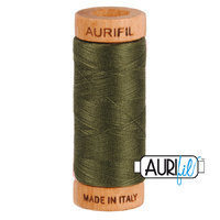 Aurifil 80wt Cotton Mako' 280m Spool - 5012 - Dark Green