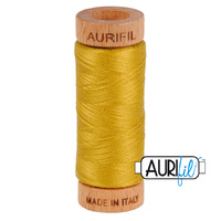 Aurifil 80wt Cotton Mako' 280m Spool - 5022 - Mustard