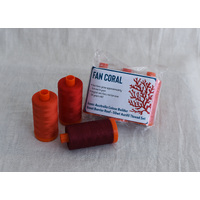 Iconic Australia Aurifil Thread Set - Great Barrier Reef 50wt Large - Red - Fan Coral