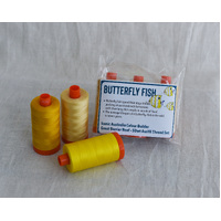 Iconic Australia Aurifil Thread Set - Great Barrier Reef 50wt Large - Yellow - Butterfly Fish