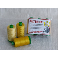 Iconic Australia Aurifil Thread Set - Outback 40wt Large - Yellow - Billy Button