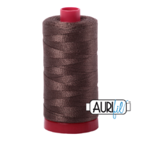 Aurifil 12wt Cotton Mako' 325m Spool - 1140 - Bark