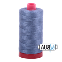 Aurifil 12wt Cotton Mako' 325m Spool - 1248 - Dark Grey Blue