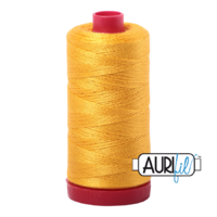 Aurifil 12wt Cotton Mako' 325m Spool - 2135 - Yellow