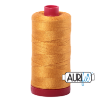 Aurifil 12wt Cotton Mako' 325m Spool - 2140 - Orange Mustard
