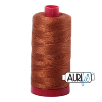 Aurifil 12wt Cotton Mako' 325m Spool - 2155 - Cinnamon