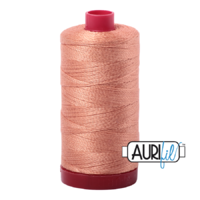 Aurifil 12wt Cotton Mako' 325m Spool - 2215 - Peach
