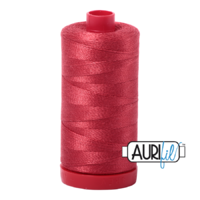 Aurifil 12wt Cotton Mako' 325m Spool - 2230 - Red Peony