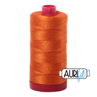 Aurifil 12wt Cotton Mako' 325m Spool - 2235 - Orange
