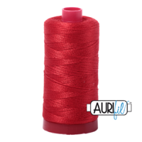 Aurifil 12wt Cotton Mako' 325m Spool - 2265 - Lobster Red