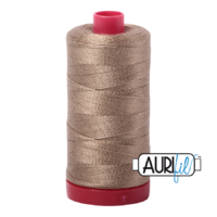 Aurifil 12wt Cotton Mako' 325m Spool - 2370 - Sandstone