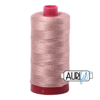 Aurifil 12wt Cotton Mako' 325m Spool - 2375 - Light Antique Blush