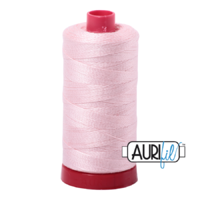 Aurifil 12wt Cotton Mako' 325m Spool - 2410 - Pale Pink