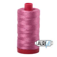 Aurifil 12wt Cotton Mako' 325m Spool - 2452 - Dusty Rose