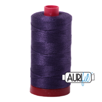 Aurifil 12wt Cotton Mako' 325m Spool - 2581 - Dark Dusty Grape