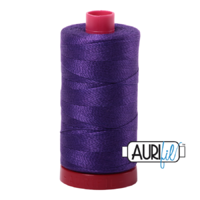 Aurifil 12wt Cotton Mako' 325m Spool - 2582 - Dark Violet
