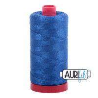 Aurifil 12wt Cotton Mako' 325m Spool - 2735 - Medium Blue