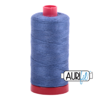Aurifil 12wt Cotton Mako' 325m Spool - 2775 - Steel Blue