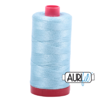 Aurifil 12wt Cotton Mako' 325m Spool - 2805 - Light Grey Turquoise