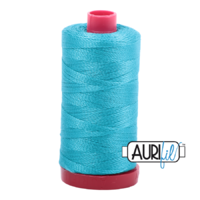 Aurifil 12wt Cotton Mako' 325m Spool - 2810 - Turquoise