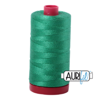 Aurifil 12wt Cotton Mako' 325m Spool - 2865 - Emerald
