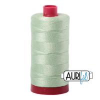 Aurifil 12wt Cotton Mako' 325m Spool - 2880 - Pale Green
