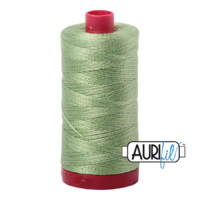 Aurifil 12wt Cotton Mako' 325m Spool - 2882 - Light Green
