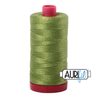 Aurifil 12wt Cotton Mako' 325m Spool - 2888 - Fern Green