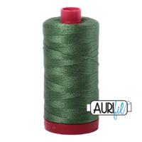 Aurifil 12wt Cotton Mako' 325m Spool - 2890 - Very Dark Grass Green