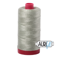 Aurifil 12wt Cotton Mako' 325m Spool - 2902 - Light Laurel Green