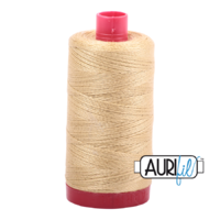 Aurifil 12wt Cotton Mako' 325m Spool - 2915 - Very Light Brass