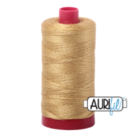 Aurifil 12wt Cotton Mako' 325m Spool - 2920 - Light Brass
