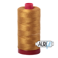 Aurifil 12wt Cotton Mako' 325m Spool - 2975 - Brass