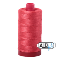 Aurifil 12wt Cotton Mako' 325m Spool - 5002 - Medium Red