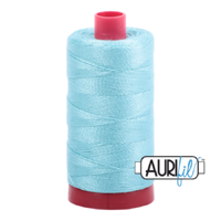 Aurifil 12wt Cotton Mako' 325m Spool - 5006 - Light Turquoise