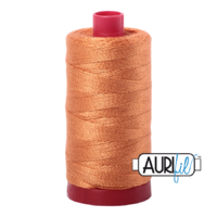 Aurifil 12wt Cotton Mako' 325m Spool - 5009 - Medium Orange
