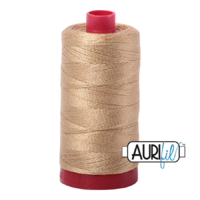 Aurifil 12wt Cotton Mako' 325m Spool - 5010 - Blond Beige