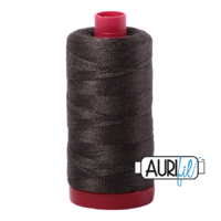 Aurifil 12wt Cotton Mako' 325m Spool - 5013 - Asphalt