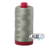 Aurifil 12wt Cotton Mako' 325m Spool - 5019 - Military Green