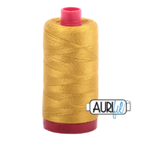 Aurifil 12wt Cotton Mako' 325m Spool - 5022 - Mustard