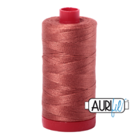 Aurifil 12wt Cotton Mako' 325m Spool - 6728 - Cinnabar