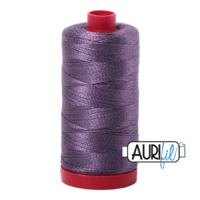 Aurifil 12wt Cotton Mako' 325m Spool - 6735 - Plumtastic