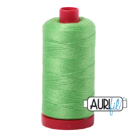 Aurifil 12wt Cotton Mako' 325m Spool - 6737 - Shamrock Green