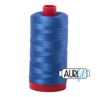 Aurifil 12wt Cotton Mako' 325m Spool - 6738 - Peacock Blue