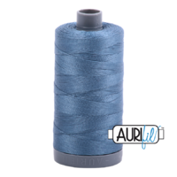 Aurifil 28wt Cotton Mako' 750m Spool - 1126 - Blue Grey