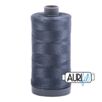 Aurifil 28wt Cotton Mako' 750m Spool - 1158 - Medium Grey