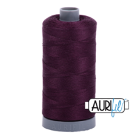 Aurifil 28wt Cotton Mako' 750m Spool - 1240 - Very Dark Eggplant