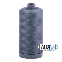 Aurifil 28wt Cotton Mako' 750m Spool - 1246 - Dark Grey