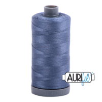 Aurifil 28wt Cotton Mako' 750m Spool - 1248 - Dark Grey Blue