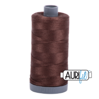 Aurifil 28wt Cotton Mako' 750m Spool - 1285 - Medium Bark
